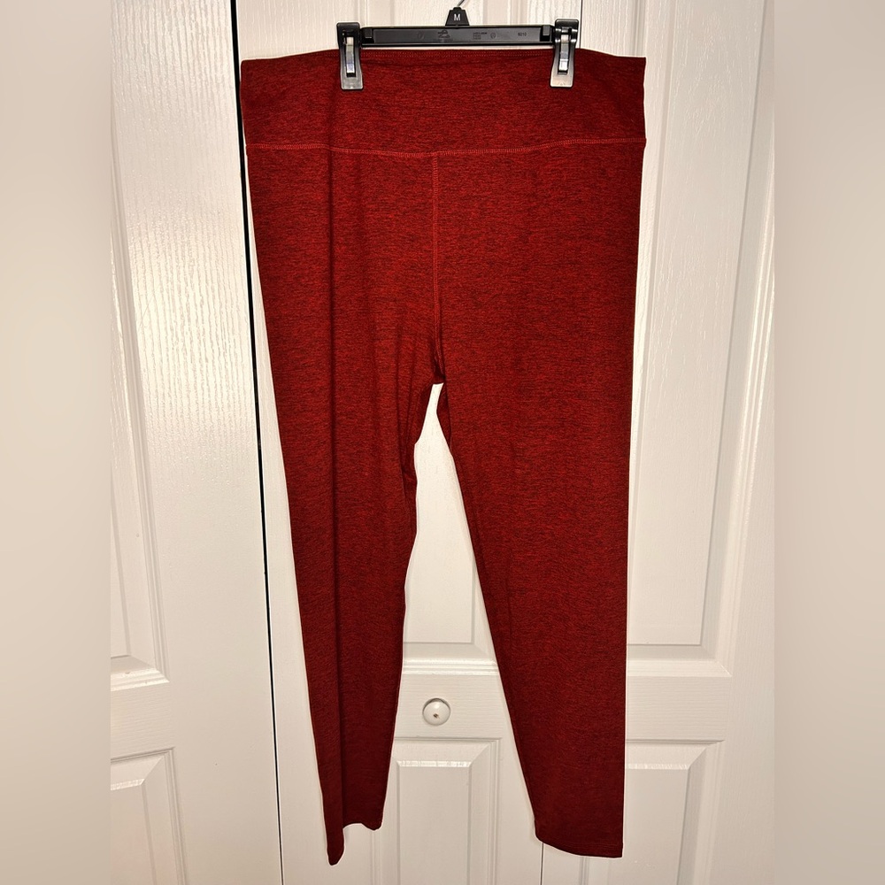 Soft Surroundings Women’s Supersoft‎ Leggings Burgundy Red Heathered Hi Rise XL